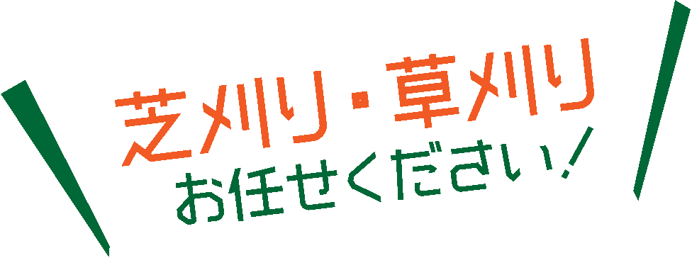 敷地の芝刈りお任せください！！